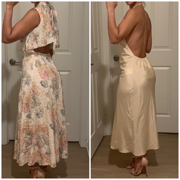 Red Valentino Cutout Metallic Floral-print Fil Coupé Chiffon Midi Dress ❤️ - Picture 10 of 13